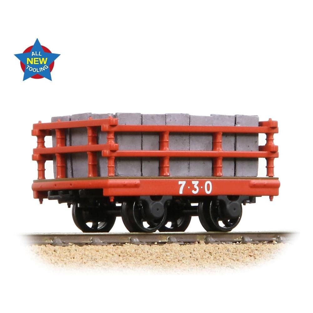 BACHMANN NARROW GAUGE NG7 Dinorwic Slate Wagon with sides Red [WL]