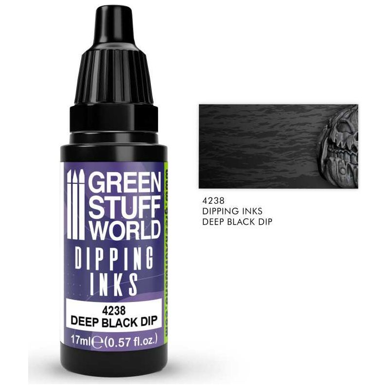 GREEN STUFF WORLD Dipping ink 17 ml - Deep Black Dip