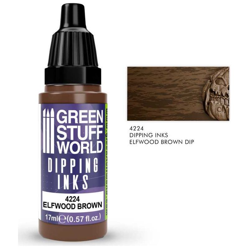 GREEN STUFF WORLD Dipping ink 17 ml - Elfwood Brown Dip
