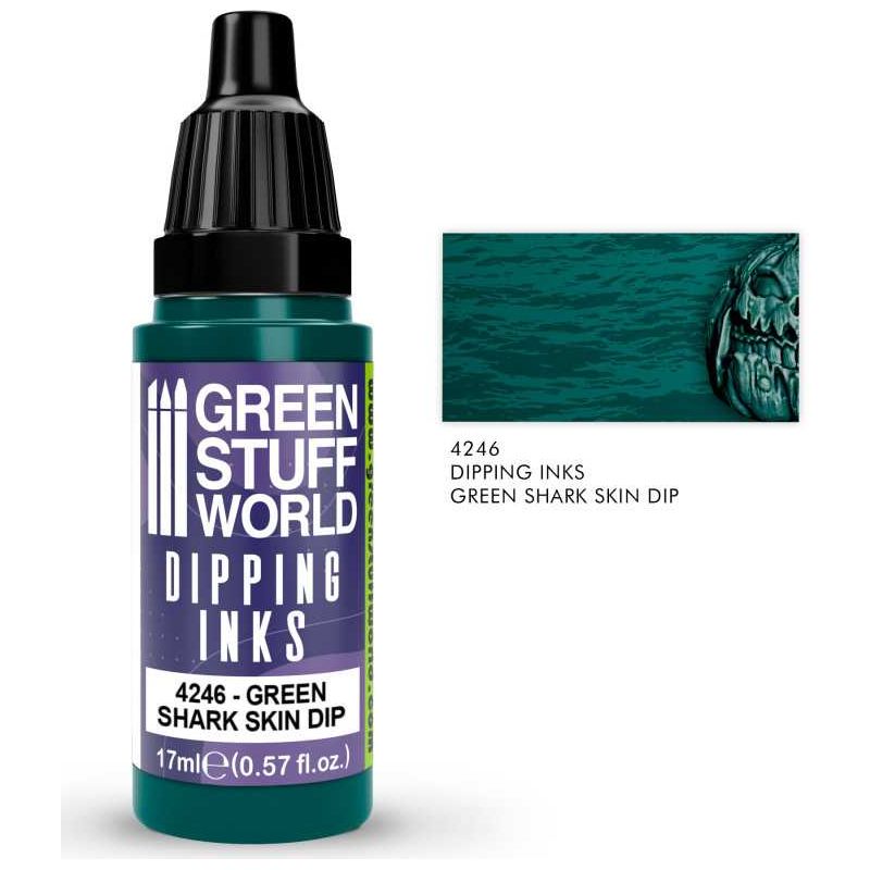 GREEN STUFF WORLD Dipping ink 17 ml - Green Shark Skin Dip