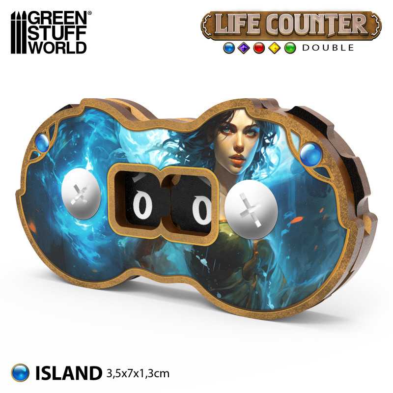 GREEN STUFF WORLD Double life counters - Island
