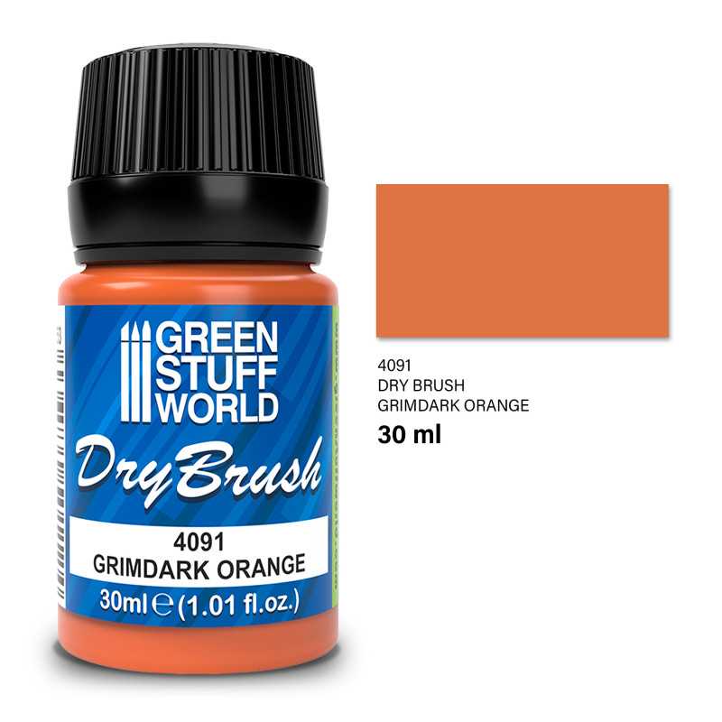 GREEN STUFF WORLD Dry Brush - GRIMDARK ORANGE 30 ml