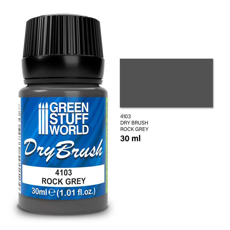 GREEN STUFF WORLD Dry Brush - ROCK GREY 30 ml