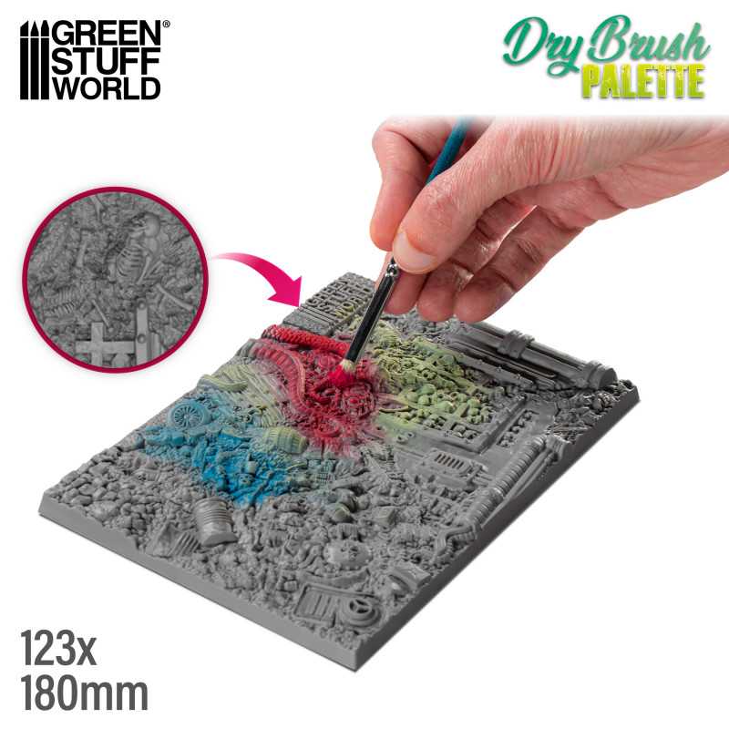 GREEN STUFF WORLD Drybrush Texture Palette