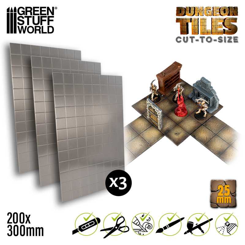 GREEN STUFF WORLD Dungeon Tiles 25mm