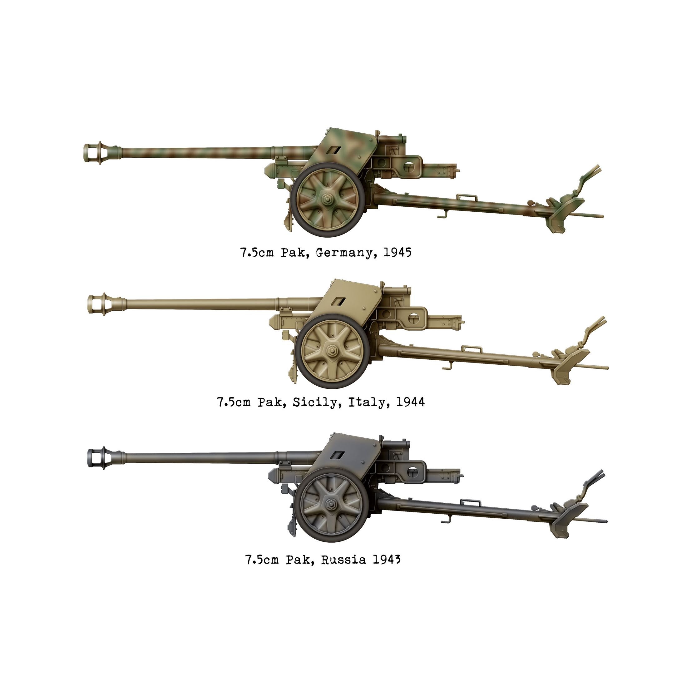 DAS WERK 1/16 7.5cm Pak 40 Plastic Model Kit [DW16020]