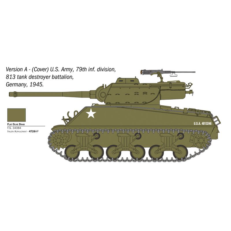 ITALERI 1/35 M36B1 90mm Gun Motor Carriage