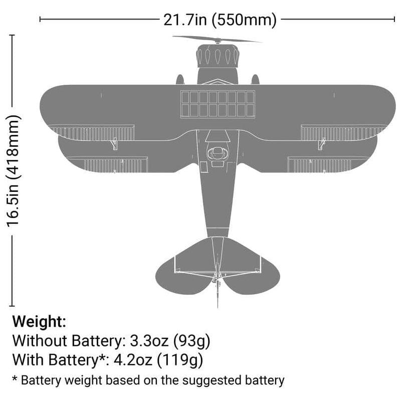 E-FLITE UMX Waco BNF Basic Yellow