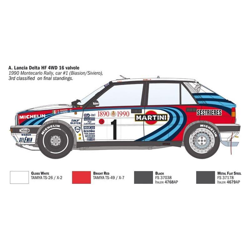 ITALERI 1/12 Lancia Delta HF Integrale 16V