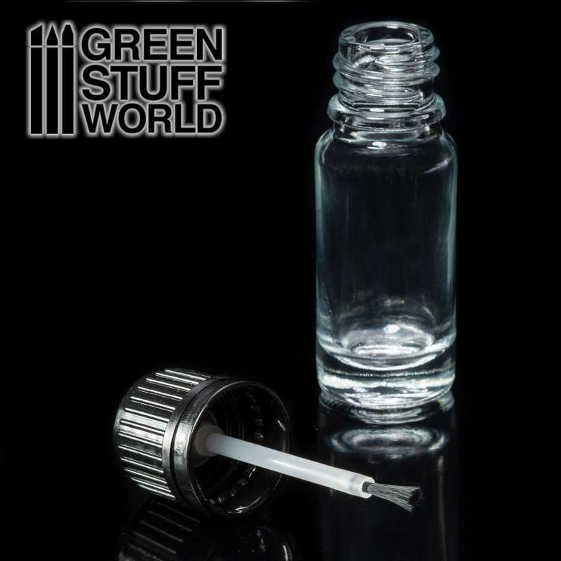 GREEN STUFF WORLD Empty Glass Jar with brush