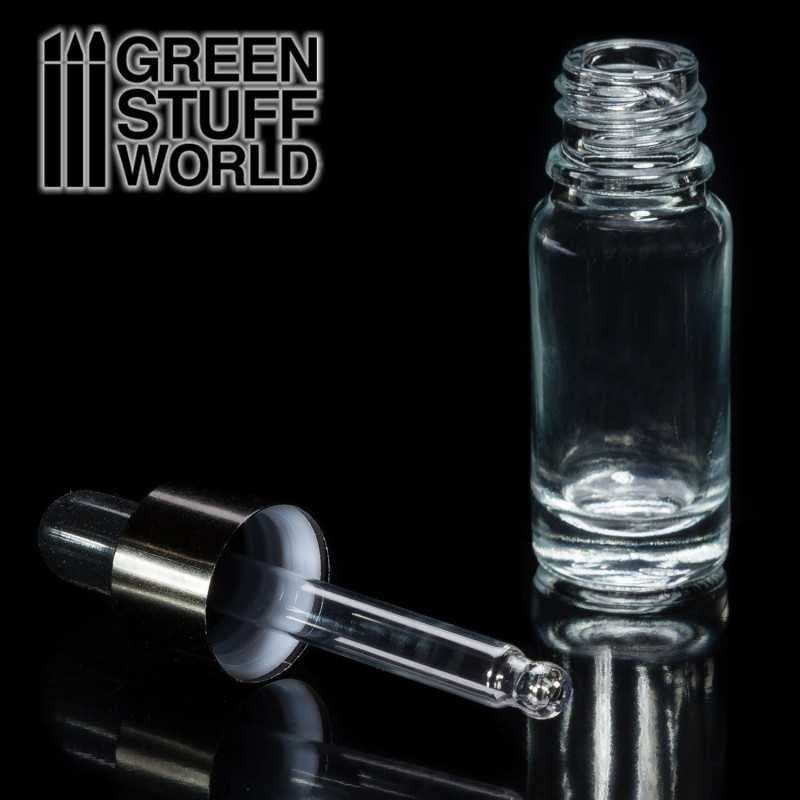 GREEN STUFF WORLD Empty Glass Jar with Pipette