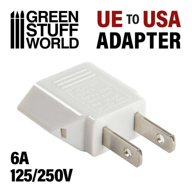 GREEN STUFF WORLD EU-USA plug adapter WHITE