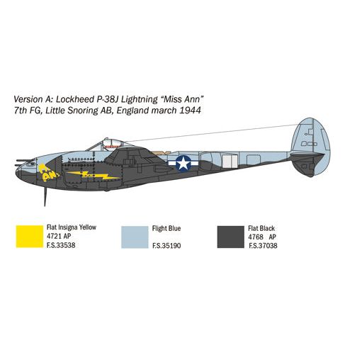 ITALERI 1/72 P-38J "Lightning"