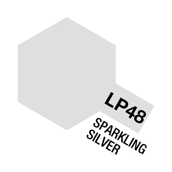 TAMIYA LP-48 Sparkling Silver Lacquer Paint 10ml 82148