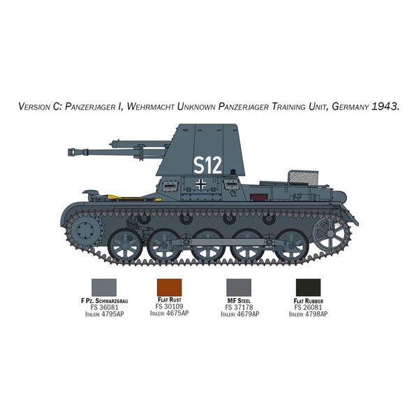 ITALERI 1/35 Panzerjager I Tank