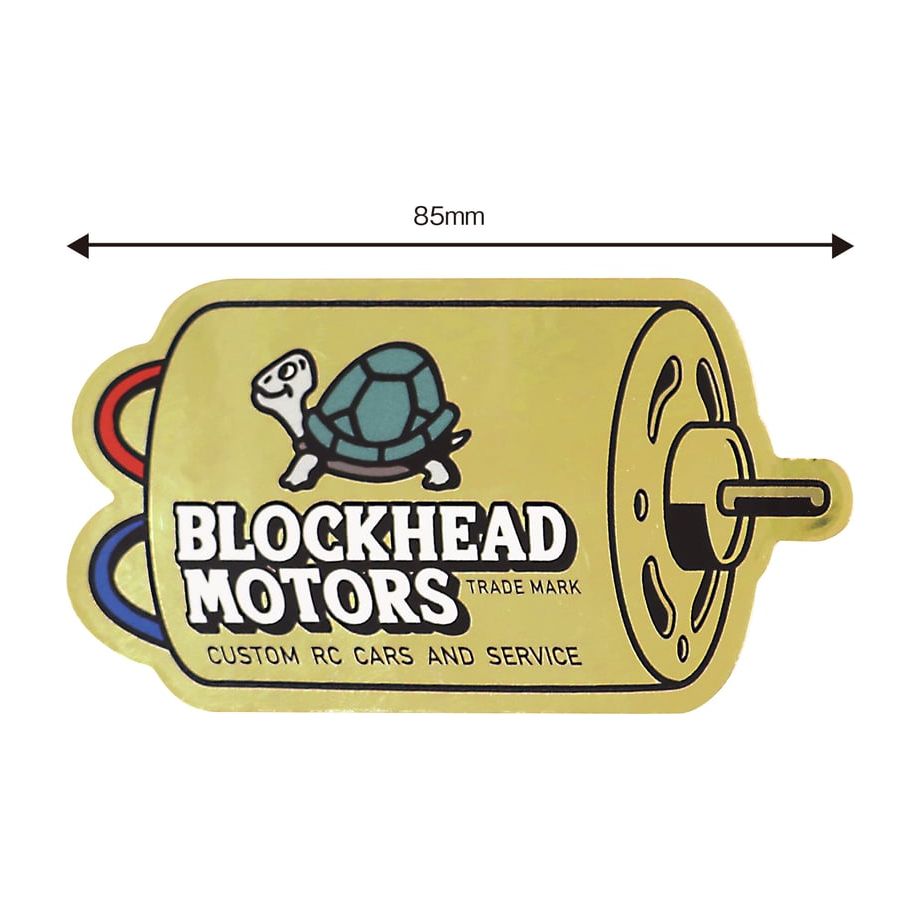 BLOCKHEAD MOTORS Motor Sticker [Gold]