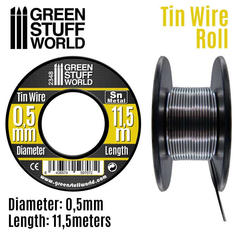 GREEN STUFF WORLD Flexible tin wire roll 0.5mm