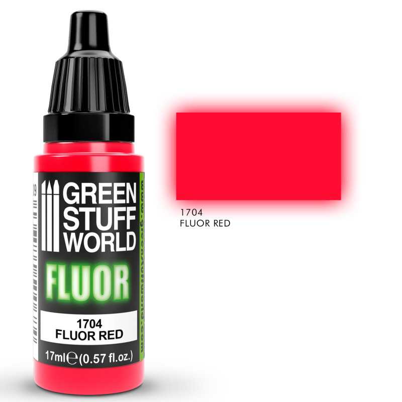 GREEN STUFF WORLD Fluor Paint Red 17ml