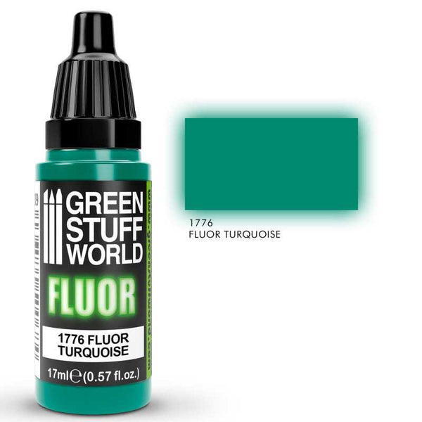 GREEN STUFF WORLD Fluor Paint Turquoise 17ml
