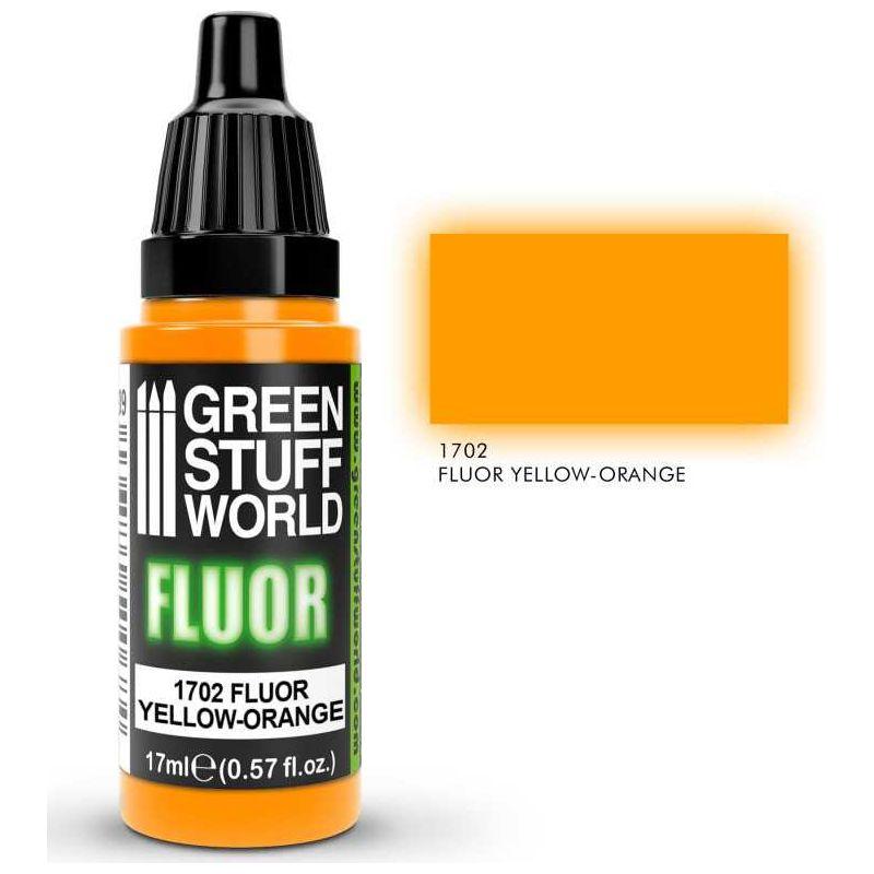 GREEN STUFF WORLD Fluor Paint Yellow-Orange 17ml