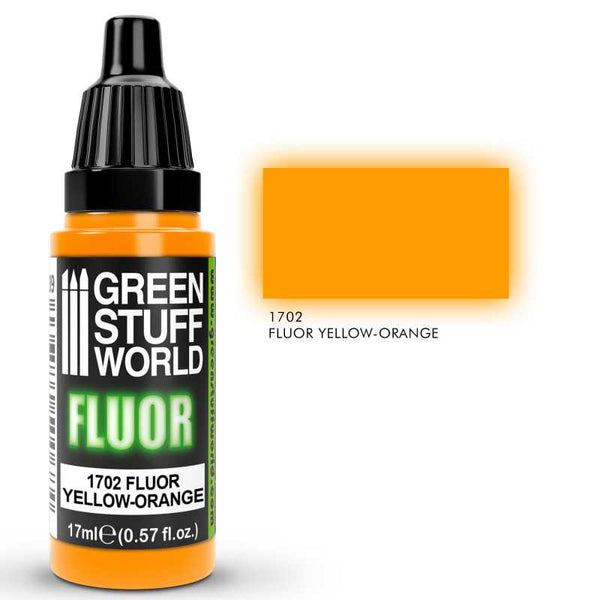 GREEN STUFF WORLD Fluor Paint Yellow-Orange 17ml