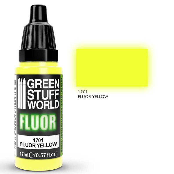 GREEN STUFF WORLD Fluor Paint Yellow 17ml