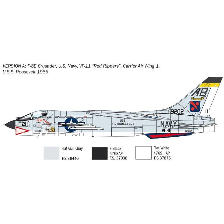 ITALERI 1/72 F-8E Crusader Super Decal Sheet