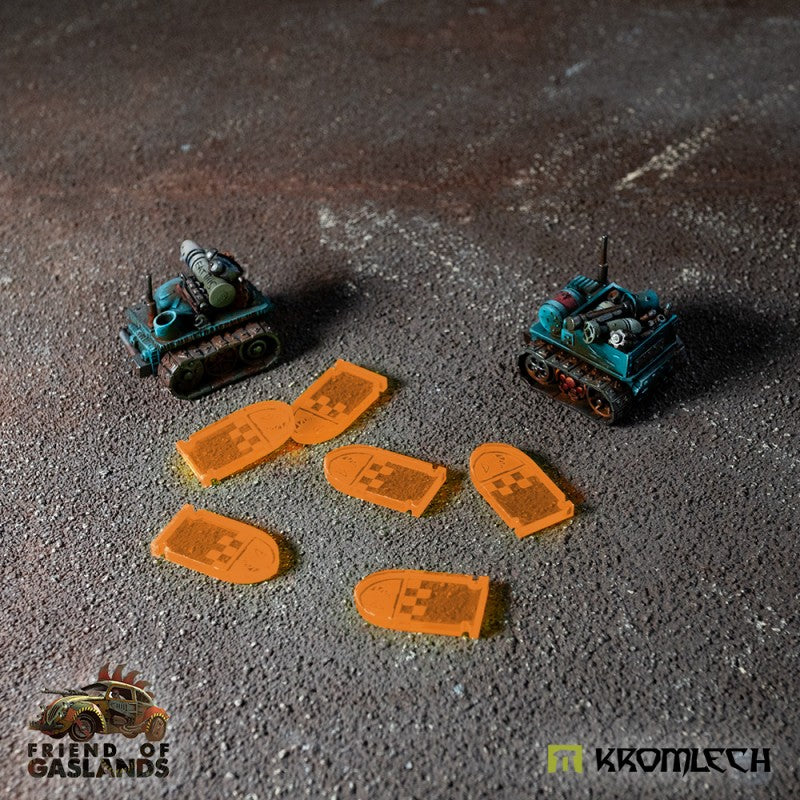 KROMLECH Gaslands Orc Ammo Tokens - Orange
