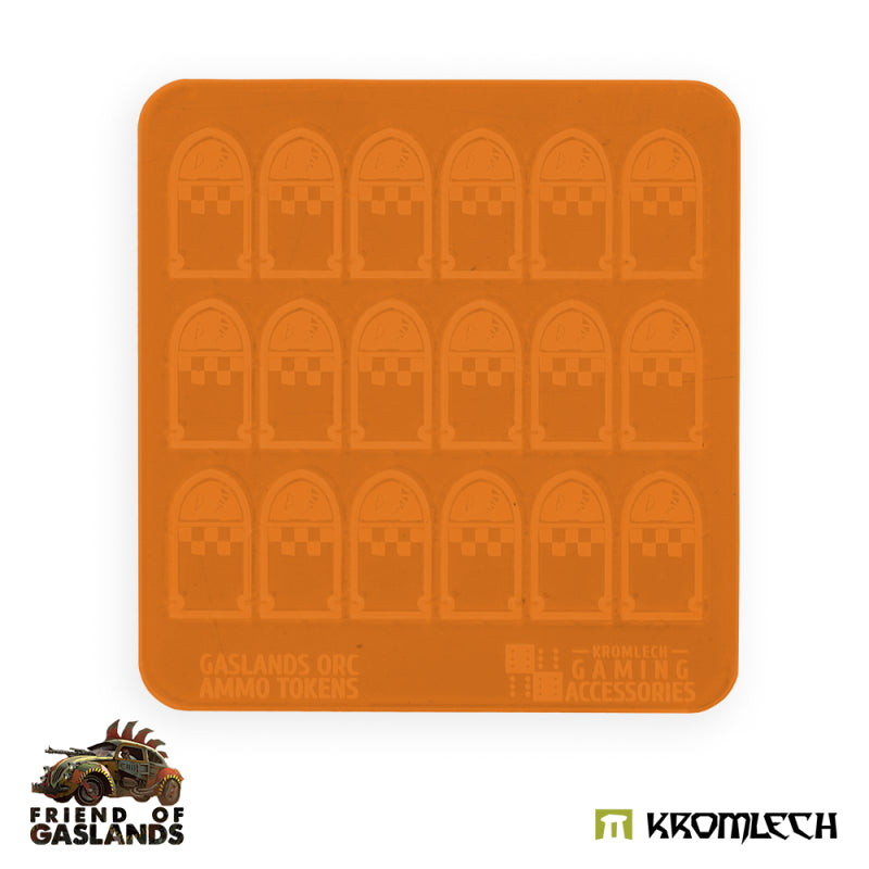 KROMLECH Gaslands Orc Ammo Tokens - Orange