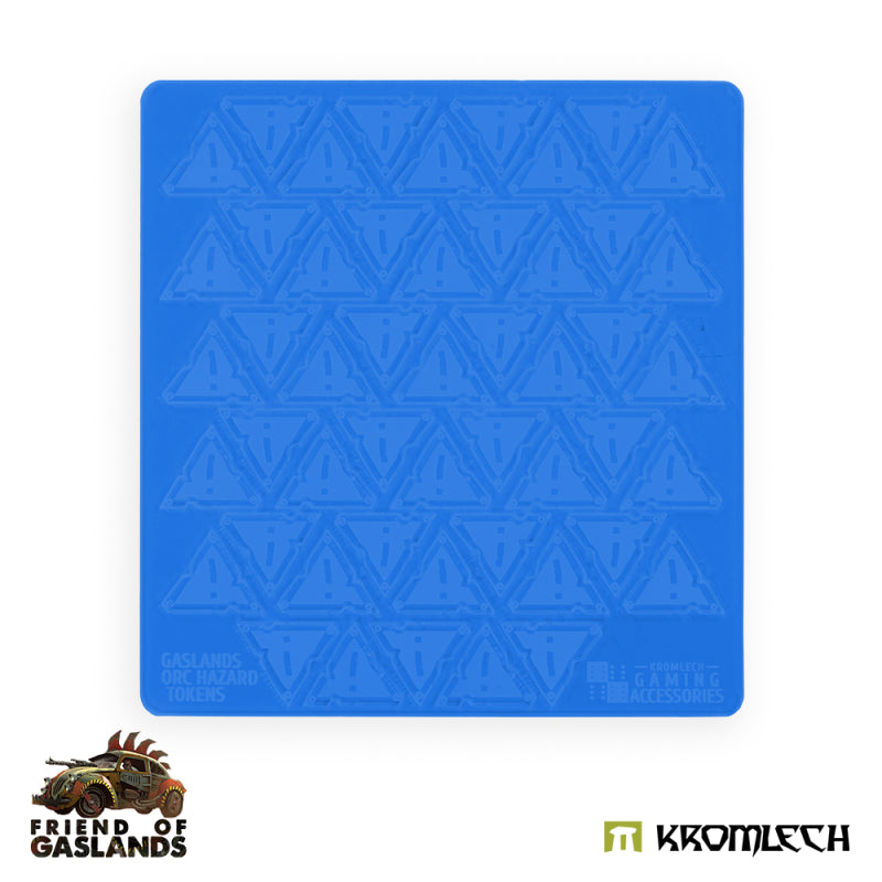 KROMLECH Gaslands Orc Hazard Tokens - Blue