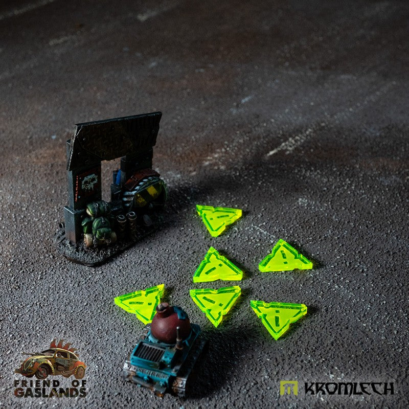 KROMLECH Gaslands Orc Hazard Tokens - Green