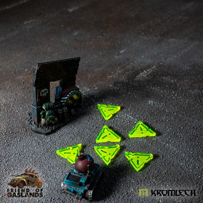 KROMLECH Gaslands Orc Hazard Tokens - Green