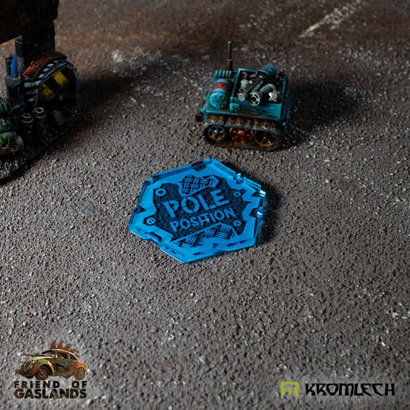 KROMLECH Gaslands Orc Pole Position Token - Blue