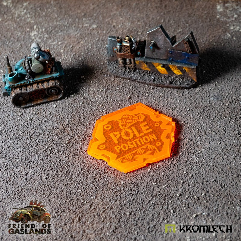 KROMLECH Gaslands Orc Pole Position Token - Orange