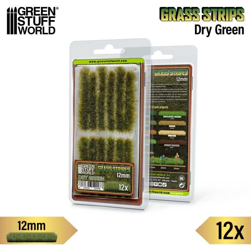 GREEN STUFF WORLD Grass Strips 12 mm - Dry Green