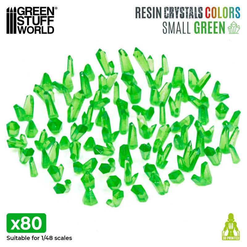 GREEN STUFF WORLD GREEN Resin Crystals - Small