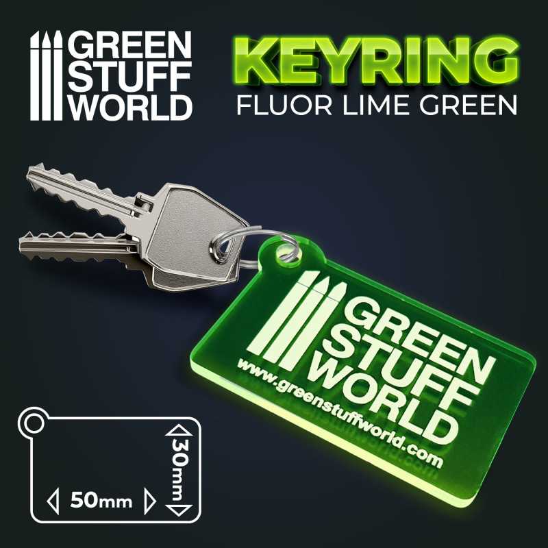 GREEN STUFF WORLD GSW logo Keyring - Green