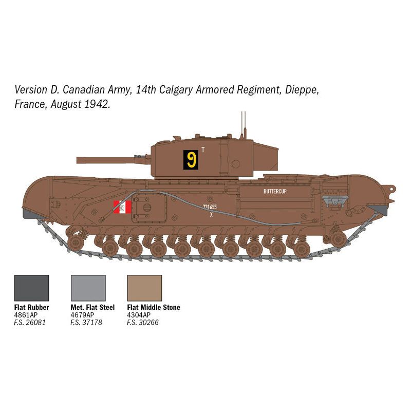 ITALERI 1/72 Churchill Mk.III Glueable Tracks