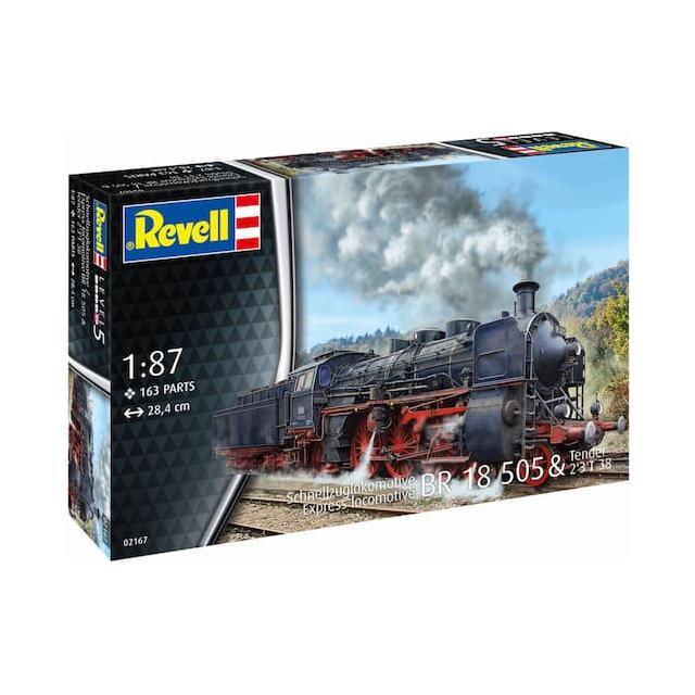 REVELL 1/87 Express Locomotive BR 18 505 with Tender 2'3' T38