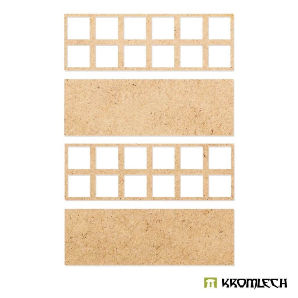 KROMLECH Infantry 6x2 Square Base Converter Trays (2)