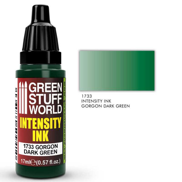 GREEN STUFF WORLD Intensity Ink Gorgon Dark Green 17ml