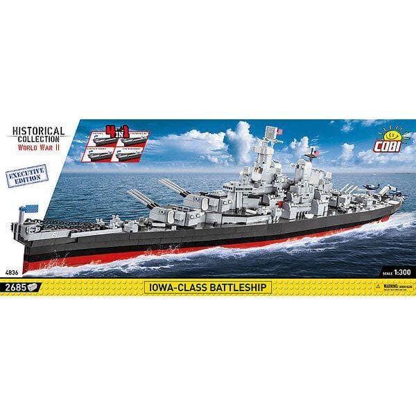 COBI, Cuirassé IOWA-CLASS BATTLESHIP Edition Exclusive - 2685 COBI, Cuirassé IOWA-CLASS BATTLESHIP Edition Exclusive - 2685