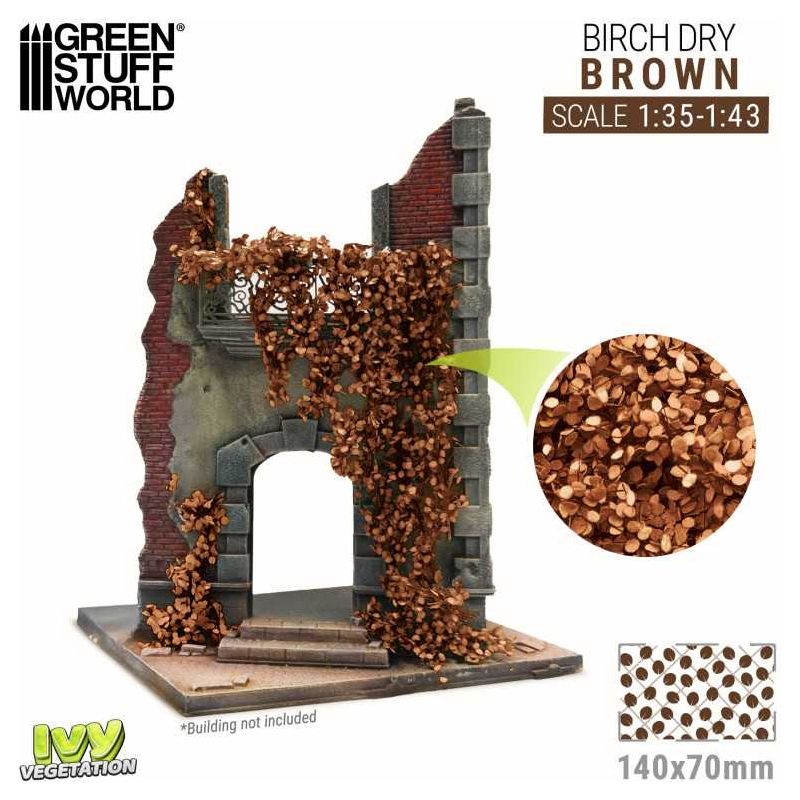 GREEN STUFF WORLD Ivy Foliage - Brown Birch - Large