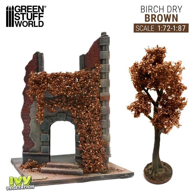 GREEN STUFF WORLD Ivy Foliage - Brown Birch - Small
