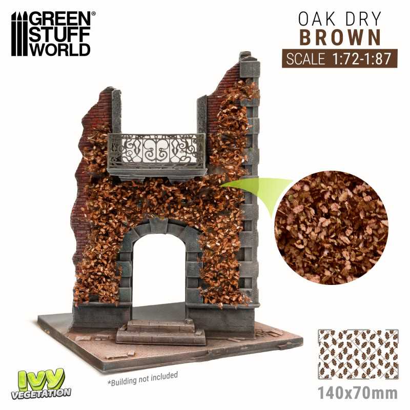GREEN STUFF WORLD Ivy Foliage - Brown Oak - Small