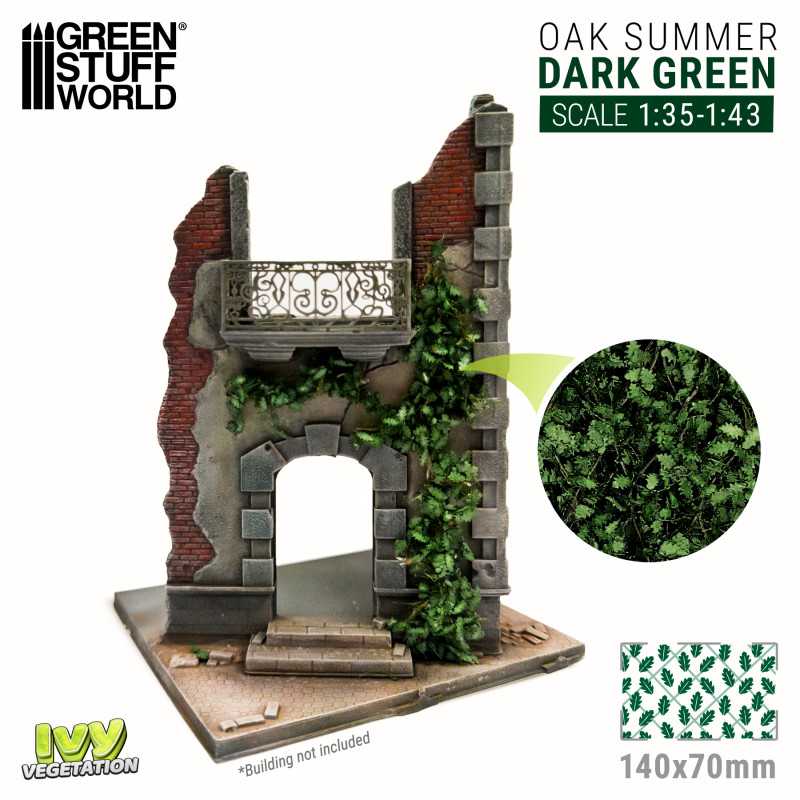 GREEN STUFF WORLD Ivy Foliage - Dark Green Oak - Large