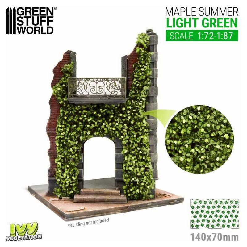 GREEN STUFF WORLD Ivy Foliage - Light Green Maple - Small