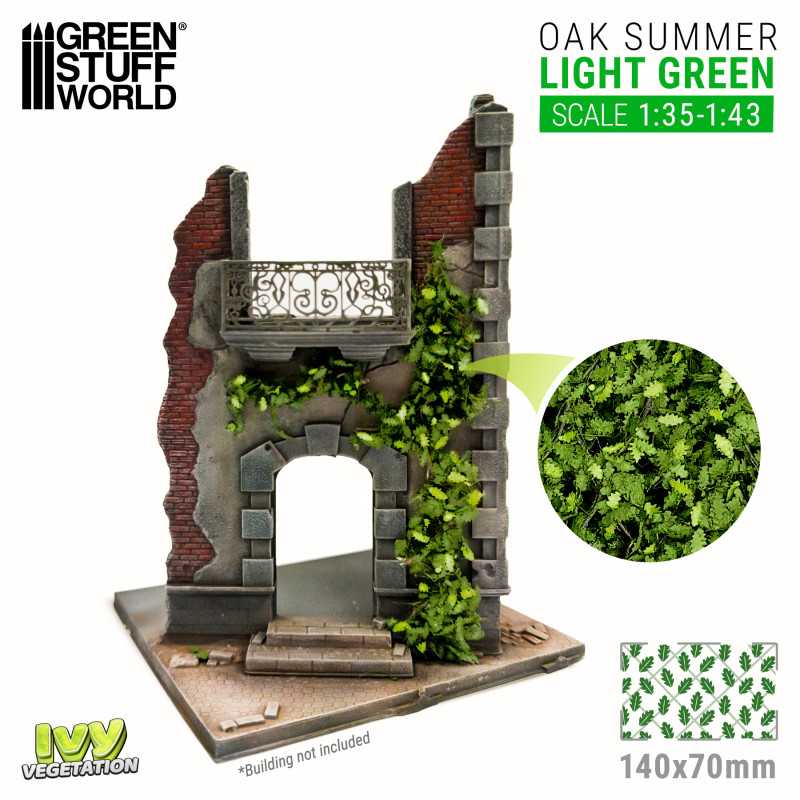GREEN STUFF WORLD Ivy Foliage - Light Green Oak - Large