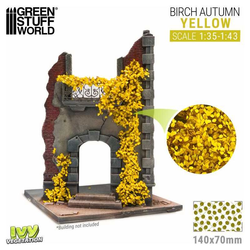 GREEN STUFF WORLD Ivy Foliage - Yellow Birch - Large
