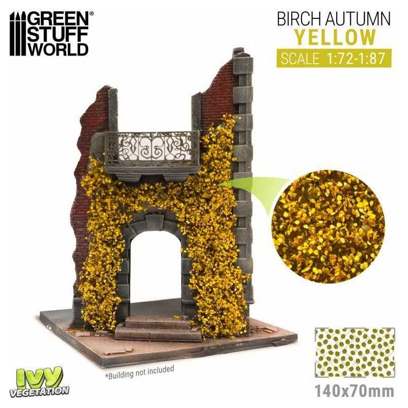 GREEN STUFF WORLD Ivy Foliage - Yellow Birch - Small